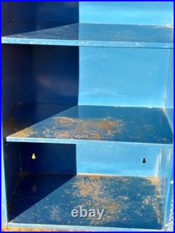 Vintage NAPA Belden Metal Spark Plug Display Cabinet Advertising Part Storage