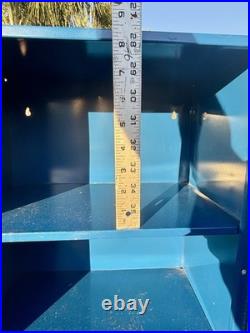 Vintage NAPA Belden Metal Spark Plug Display Cabinet Advertising Part Storage