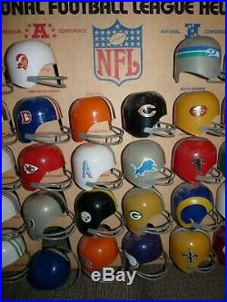 Vintage NFL Helmet Store Display Dairy Queen Promo Complete Set withstand rack HTF