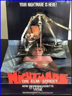 Vintage NIGHTMARE ON ELM STREET video store standee poster display