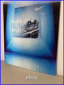 Vintage NIKE AIR RUNNING Store Display Poster Early 2000s Brand Advertising Sign