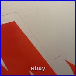 Vintage NIKE Swoosh Hanging Acrylic Sign Store Display / Dealer Issue 90s 36x20