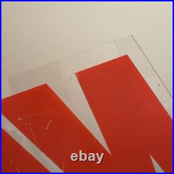 Vintage NIKE Swoosh Hanging Acrylic Sign Store Display / Dealer Issue 90s 36x20