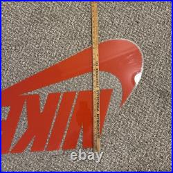 Vintage NIKE Swoosh Hanging Acrylic Sign Store Display / Dealer Issue 90s 36x20 Vintage NIKE Swoosh Hanging Acrylic Sign Store Display / Dealer Issue 90s 36x20