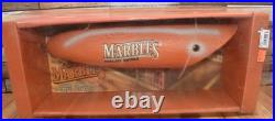 Vintage NOS Marbles Knives Advertising Novelty Giant Fishing Lure Display NIB