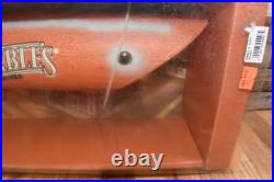 Vintage NOS Marbles Knives Advertising Novelty Giant Fishing Lure Display NIB