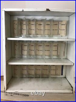 Vintage Napa Echlin Metal Storage Cabinet for PCV Valves Hang on Wall 15x13x6