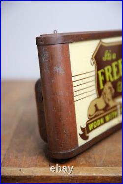 Vintage Neon Sign Freeman Shoe boot Advertising Store Counter Display antique