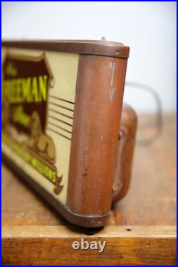 Vintage Neon Sign Freeman Shoe boot Advertising Store Counter Display antique