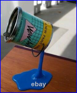Vintage New Wave The American Paint Co. Dripping Paint Bucket Advertising NY USA