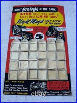 Vintage Night Lite General Hardware Store Counter Sales Advertising Display Card