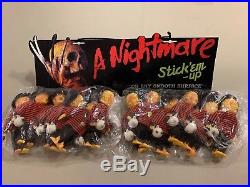 Vintage Nightmare on Elm Street Freddy Krueger Suction Cup Figures Store Display