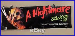 Vintage Nightmare on Elm Street Freddy Krueger Suction Cup Figures Store Display