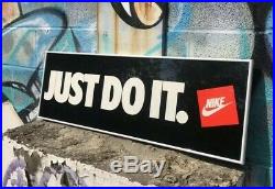 Vintage Nike Just Do It Sign 90s Nike Advertising Framed Sign