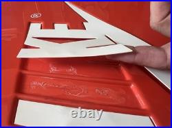 Vintage Nike Orange Sign Store Display 18 X 18 Swoosh Logo OG Please Read