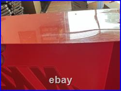 Vintage Nike Orange Sign Store Display 18 X 18 Swoosh Logo OG Please Read