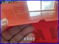 Vintage Nike Orange Sign Store Display 18 X 18 Swoosh Logo OG Please Read