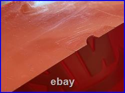 Vintage Nike Orange Sign Store Display 18 X 18 Swoosh Logo OG Please Read