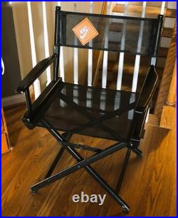 Vintage Nike Store Display Director's Chair Telescope Casual Wood Black