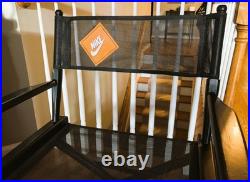 Vintage Nike Store Display Director's Chair Telescope Casual Wood Black