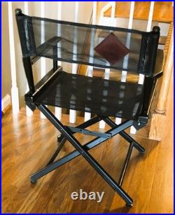 Vintage Nike Store Display Director's Chair Telescope Casual Wood Black