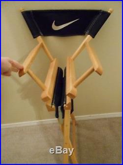 Vintage Nike Swoosh Just Do It Director's Chair Store Display wood/Black