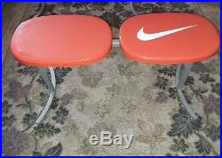 Vintage Nike Swoosh Just Do It Store Display Bench Chair Seat Mancave Rare Find
