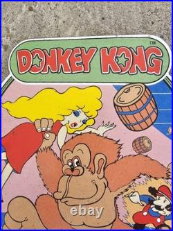 Vintage Nintendo Donkey Kong Barrage Porcelain Dealership Sign 10x8