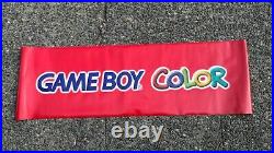 Vintage Nintendo Game Boy Color Store Display Promo vinyl banner Rare 51 x 16
