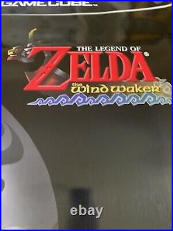 Vintage Nintendo GameCube Zelda Wind Waker GIANT 37x49 Store Display Sign Poster