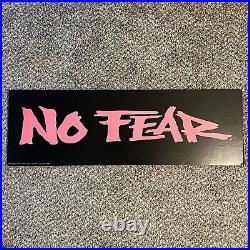 Vintage No Fear Clothing Store Display Sign Motocross 11.5 x 36 90s Vintage No Fear Clothing Store Display Sign Motocross 11.5 x 36 90s