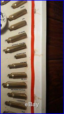 Vintage Norma Bullseye Bullet Display Sign Rare Gun Store Ammunition Collector