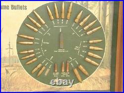 Vintage Nosler Display The Premium Big Game Sample Bullet Board Advertising