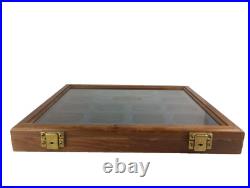 Vintage O. AMES CO. 14 SLOT ADVERTISING STORE DISPLAY CASE Parkersburg WV