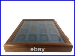 Vintage O. AMES CO. 14 SLOT ADVERTISING STORE DISPLAY CASE Parkersburg WV