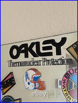 Vintage Oakley Store Display Mirror 80's Thermonuclear Protection Sunglass RARE