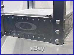Vintage Oakley Sunglass Display Case Vault Aluminum X Metal Original keys