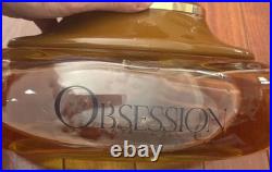 Vintage Obsession Calvin Klein Large Glass Perfume-Bottle Store Display Full
