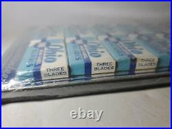 Vintage Ohio Blue Label Double edge razor blades Store Display 12 BOXES RARE