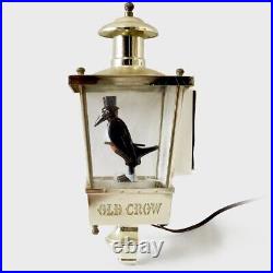 Vintage Old Crow Kentucky Bourbon Whiskey Lighted Sign Store Display