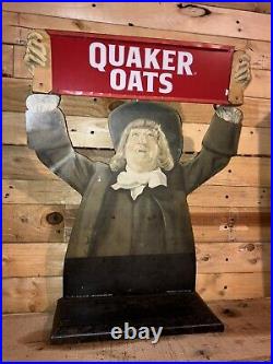 Vintage Old Quaker Schenley's Whiskey Store Counter Display Amazing Lighted WOW