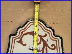 Vintage Optical Shop Glasses Sign Two Piece Rare Porcelain Double Sided