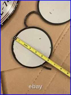 Vintage Optical Shop Glasses Sign Two Piece Rare Porcelain Double Sided