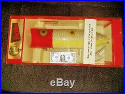 Vintage Original BOXED Giant Heddon Baby Lucky 13 Fishing Lure Store Display