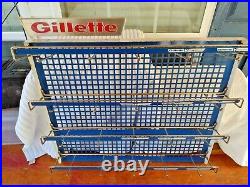 Vintage Original Gillette Razors Display Store Rack