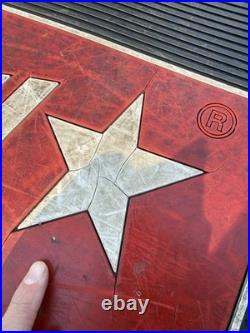 Vintage Original Tony Lama Boots Advertisement Floor Mat Rug Sign Store Display