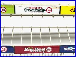 Vintage Original Wrigley's Gum Advertising Store Display Rack Metal B & G Bar Vintage Original Wrigley's Gum Advertising Store Display Rack Metal B & G Bar