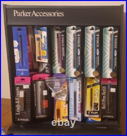 Vintage PARKER 12 Hanging Hook Store Countertop Refill Display Case