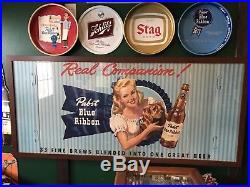 Vintage Pabst Blue Ribbon Store Display 1940s