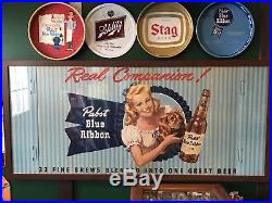 Vintage Pabst Blue Ribbon Store Display 1940s